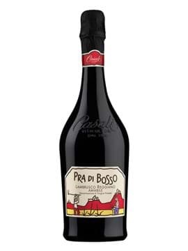 Rượu vang đỏ Pra Di Bosso Lambrusco Reggiano Amabile Vino Frizzante, được phối trộn từ 3 giống nho 40% Lambrusco Marani, 40% Lambrusco Montericco, 20% Lambrusco Salamino, vùng Scandiano, Ý Rượu vang đỏ Pra Di Bosso Lambrusco Reggiano Amabile Vino Frizzante, được phối trộn từ 3 giống nho 40% Lambrusco Marani, 40% Lambrusco Montericco, 20% Lambrusco Salamino, vùng Scandiano, Ý