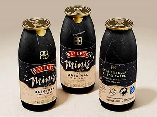 Bailey chuyển sang sử dụng chai giấy  Bailey chuyển sang sử dụng chai giấy