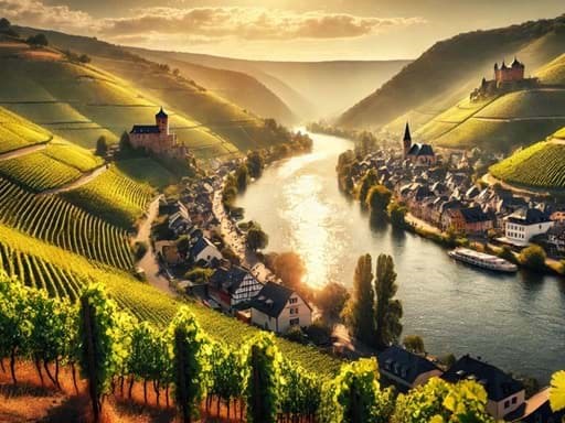 Thung lũng Mosel - vùng sản xuất rượu Riesling của Đức Thung lũng Mosel - vùng sản xuất rượu Riesling của Đức