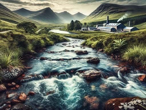 Nguồn nước được sử dụng để làm rượu whisky  Nguồn nước được sử dụng để làm rượu whisky