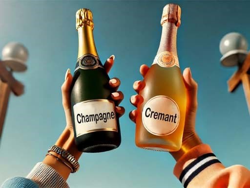 Sự khác nhau giữa Champagne và vang sủi Cremant là gì? Sự khác nhau giữa Champagne và vang sủi Cremant là gì?
