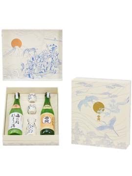 Hộp quà đôi Sake Nishino Seki Nigori Zake - Seki Junmaishu Hộp quà đôi Sake Nishino Seki Nigori Zake - Seki Junmaishu