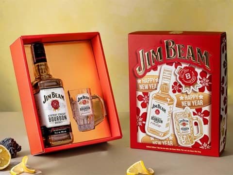 Jim Beam hộp quà Tết 2025 Jim Beam hộp quà Tết 2025