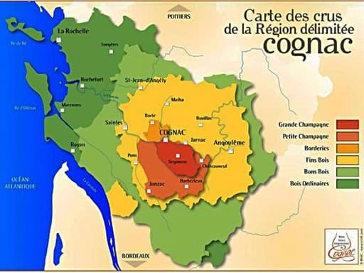 6 Crus/tiểu vùng sản xuất rượu Cognac  6 Crus/tiểu vùng sản xuất rượu Cognac