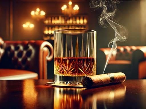 Nghệ thuật phối hợp rượu whisky với xì gà Nghệ thuật phối hợp rượu whisky với xì gà