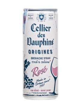 Vang lon Cellier des Dauphins Rose 250ml Vang lon Cellier des Dauphins Rose 250ml
