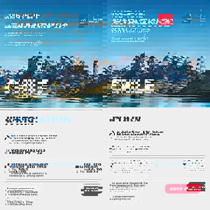 Sự kiện rượu vang Chile - Asean Roadshow 2023 TPHCM 