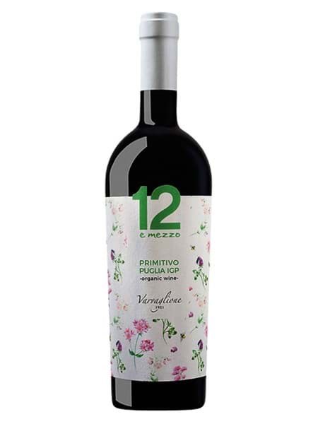 Rượu vang 12 E Mezzo Primitivo Organic