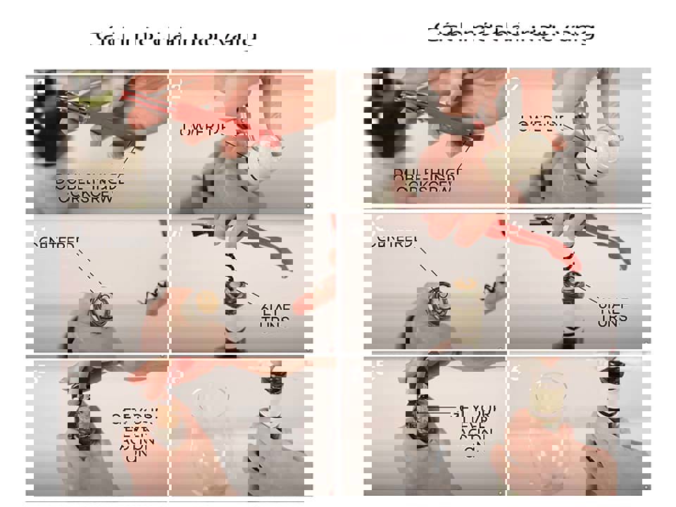 Cách mở chai rượu vang đúng cách 