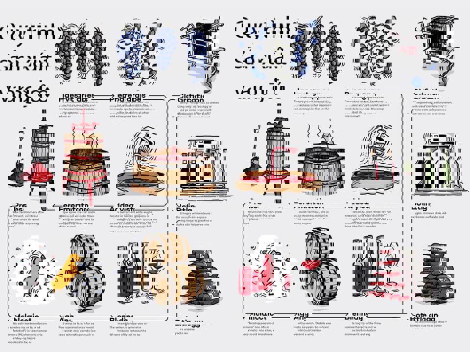 Quy trình sản xuất rượu vang đỏ 