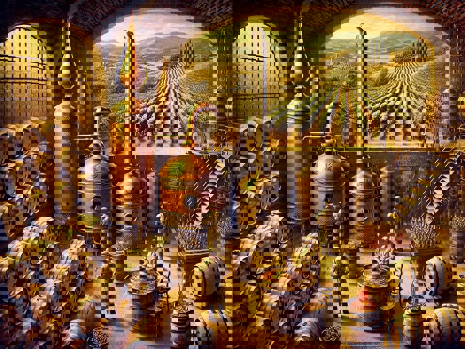 Quá trình sản xuất rượu Cognac 