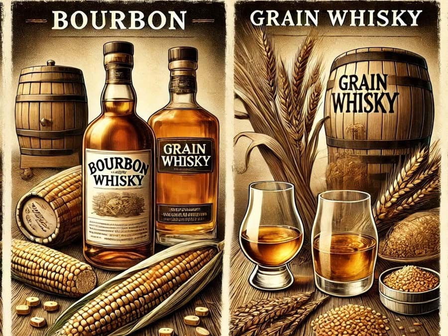 Bourbon và Grain whisky khác nhau như thế nào? 