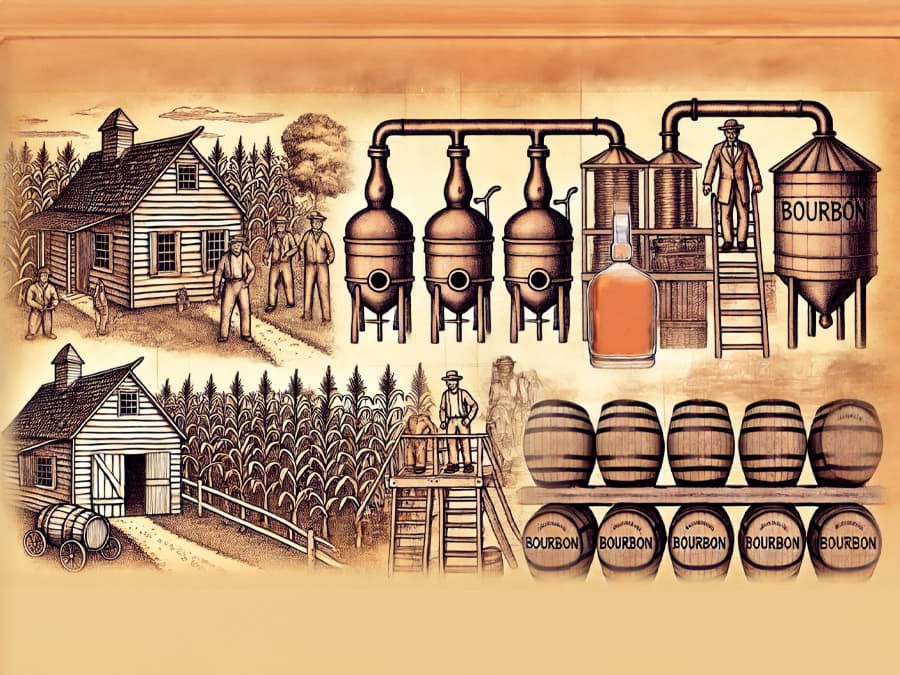 Lịch sử bắt đầu của rượu whisky Bourbon Lịch sử bắt đầu của rượu whisky Bourbon