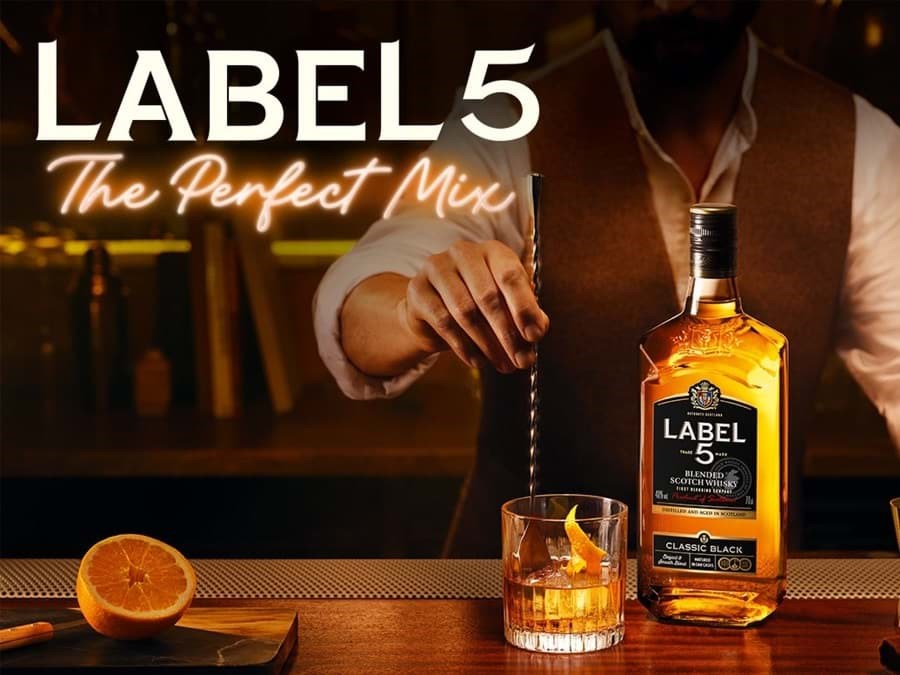 Label 5 whisky 