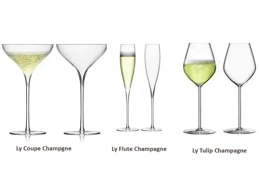 những loại ly dành cho rượu Champagne 