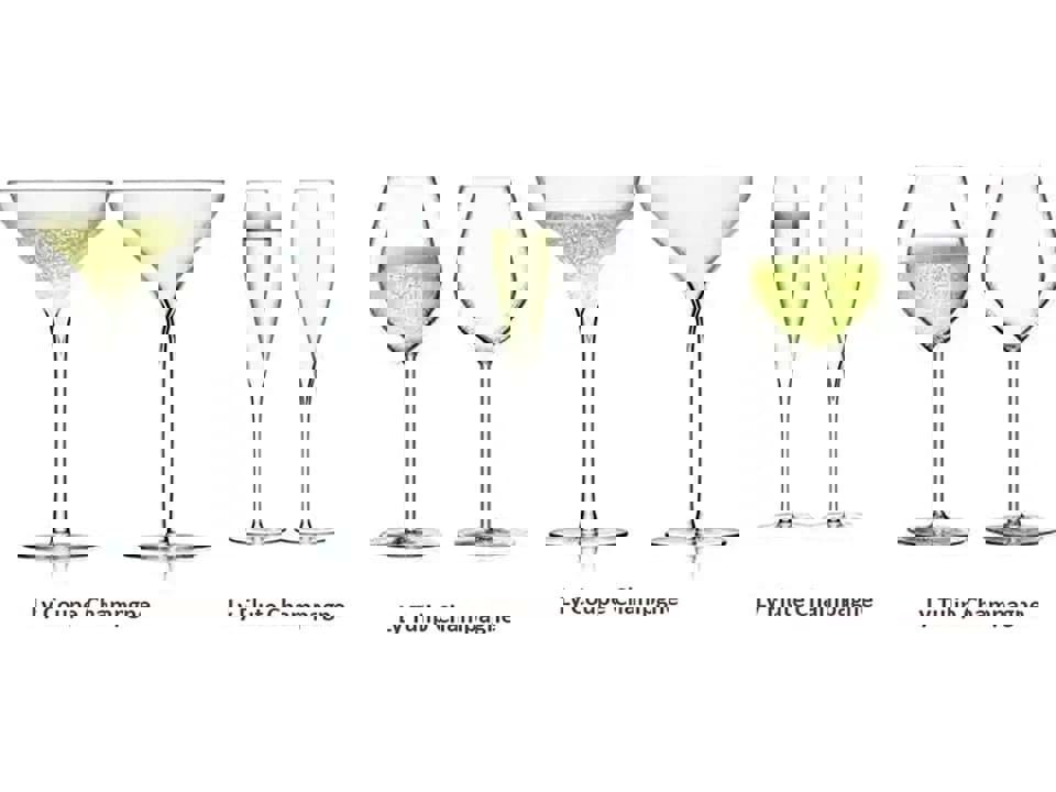 những loại ly dành cho rượu Champagne 