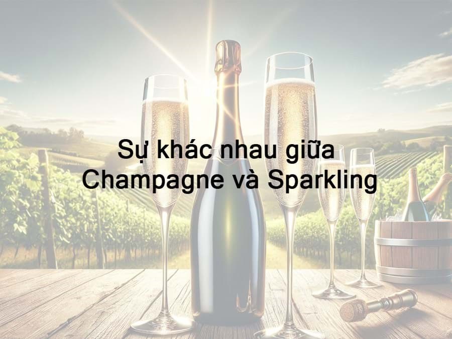 Sự khác nhau giữa Champagne và Sparkling 