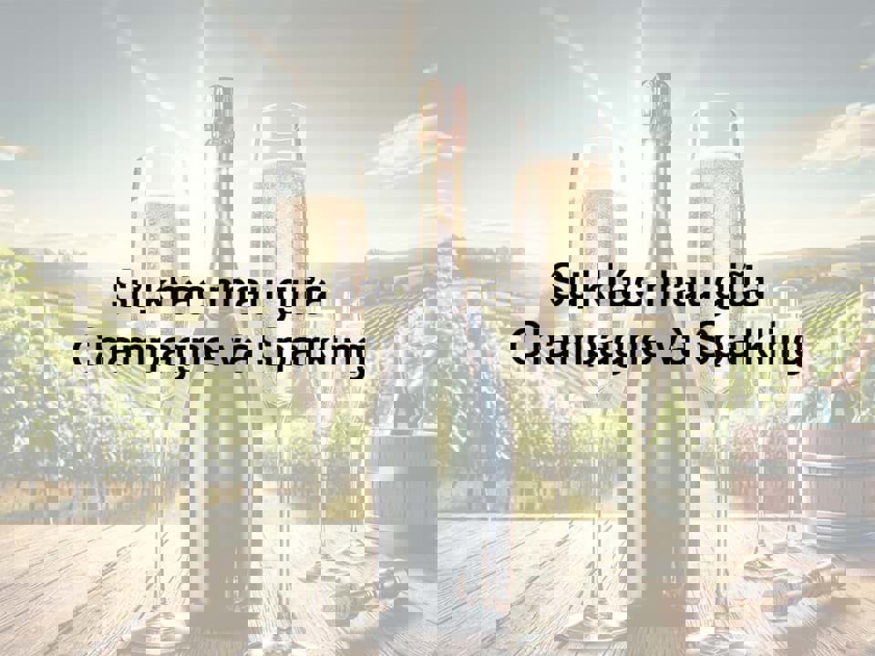 Sự khác nhau giữa Champagne và Sparkling 