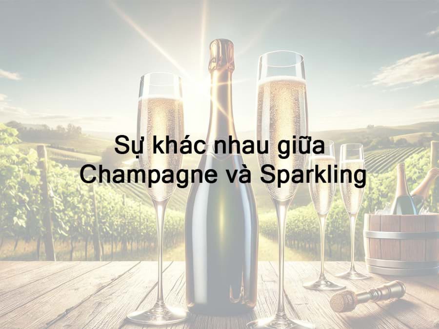 Sự khác nhau giữa Champagne và Sparkling Sự khác nhau giữa Champagne và Sparkling