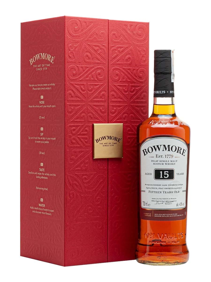 Bowmore 15 Year old - Set hộp quà Tết Ất Tỵ năm 2025