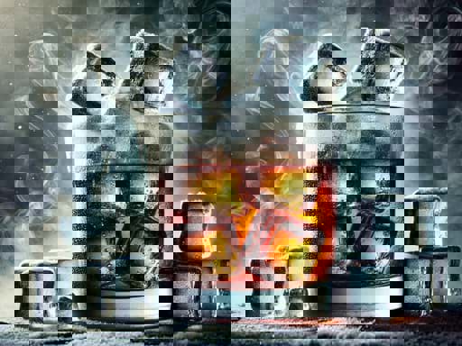 Uống rượu Whisky với đá và uống lạnh