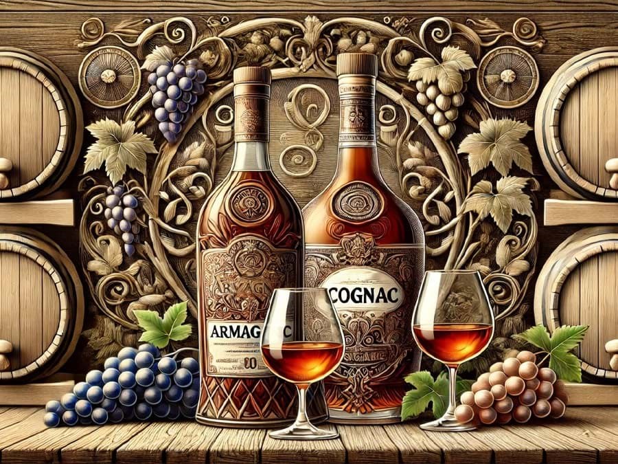 Sự khác nhau giữa rượu Armagnac và Cognac