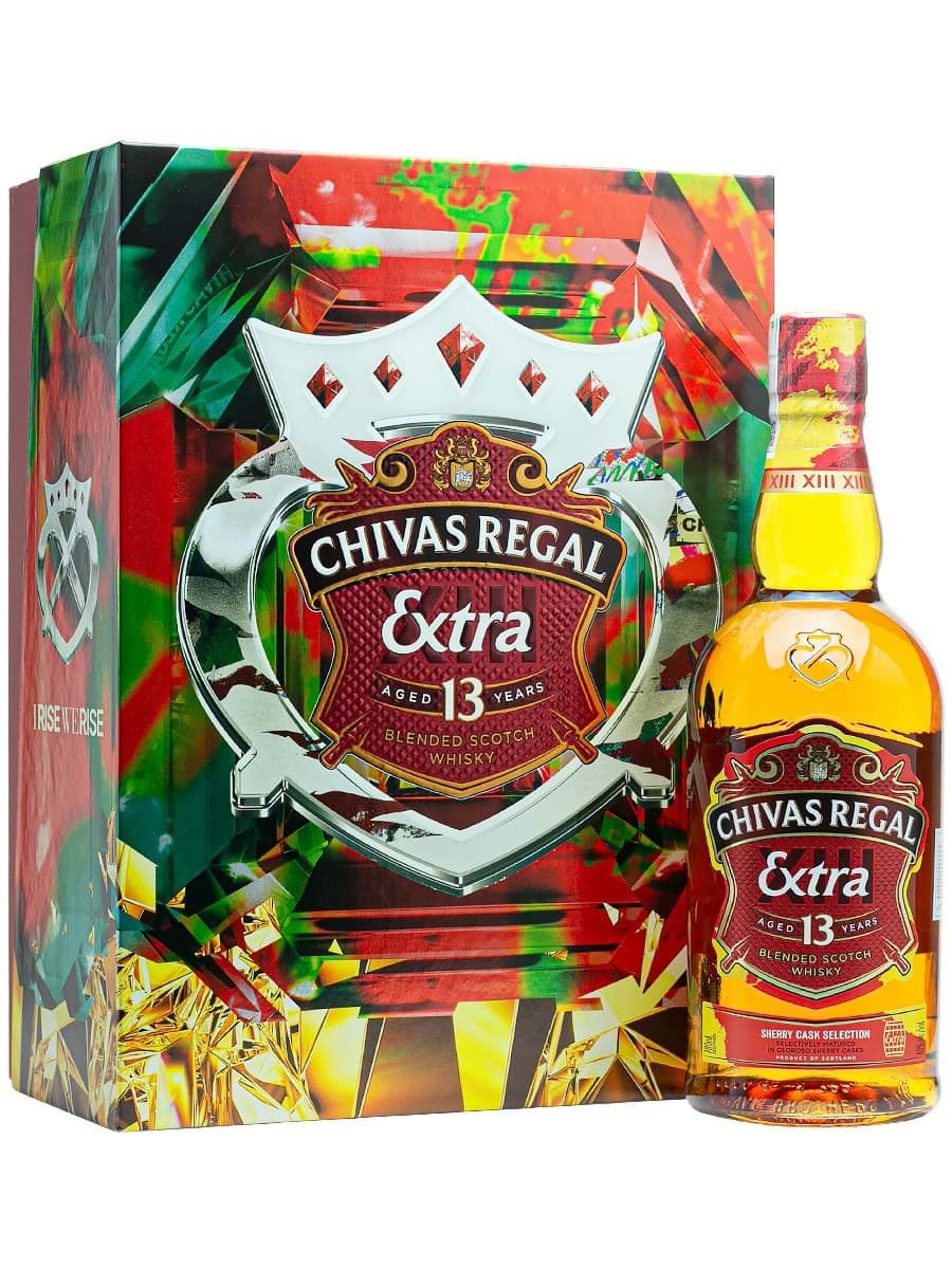 Chivas Extra 13 Year old - Sherry Cask Selection, set hộp quà Tết năm Ất Tỵ 2025