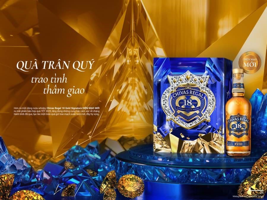 Chivas 18 Gold Signature hop qua Tet