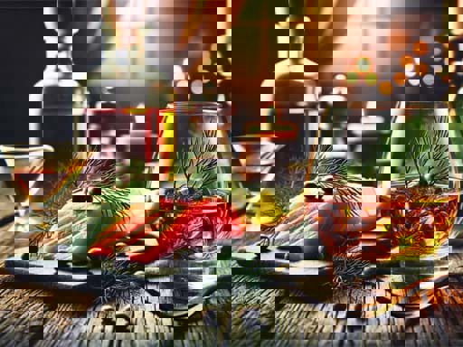 Sự kết hợp của rượu whisky với cá hồi 