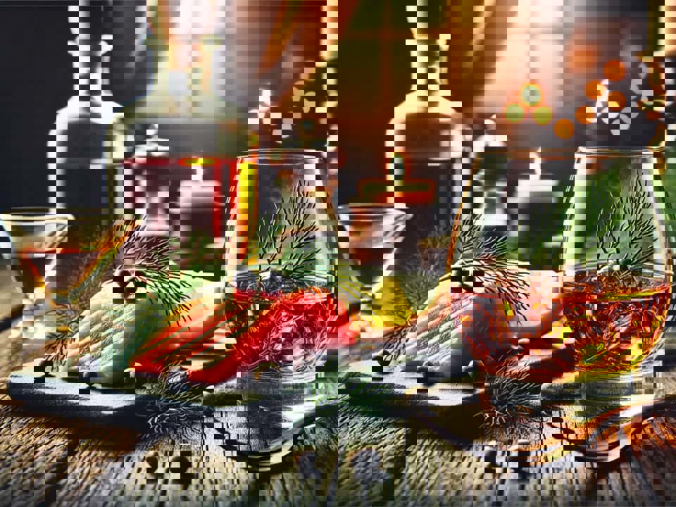 Sự kết hợp của rượu whisky với cá hồi 