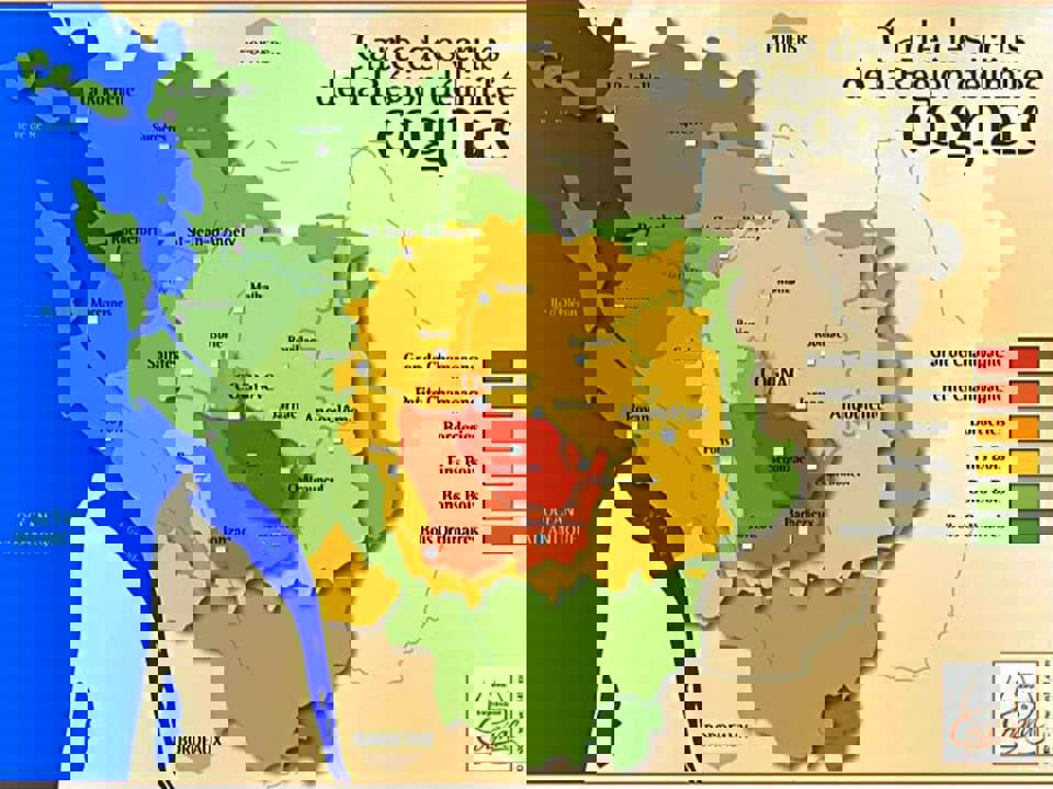 6 Crus/tiểu vùng sản xuất rượu Cognac 