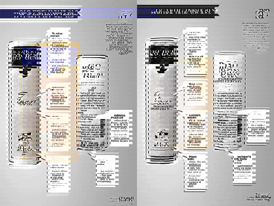 Cách đọc nhãn chai rượu vang Ý 