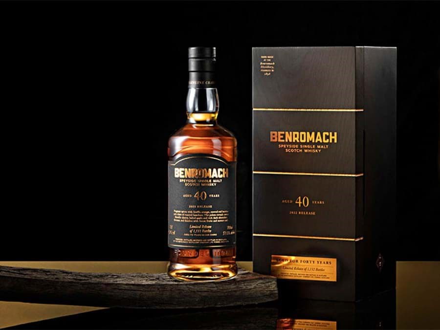 Benromach 40 năm đã phát hành phiên bản năm 2022