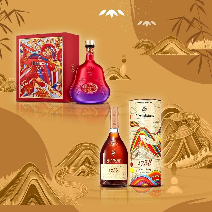 Rượu mạnh Spirits hộp quà Tết Ất Tỵ 2025