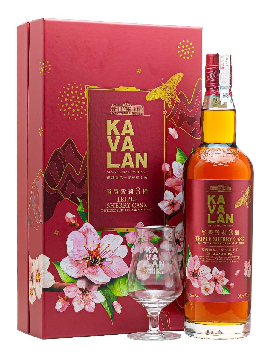 Kavalan Triple Sherry Cask - Set hộp quà Tết Ất Tỵ 2025