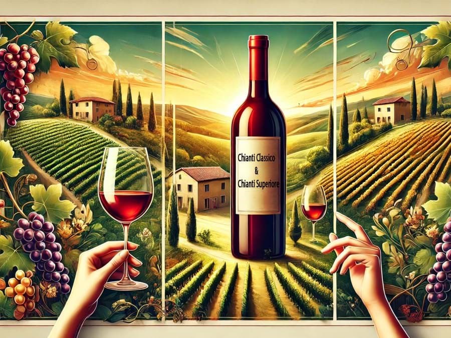 Sự khác biệt giữa phân loại Chianti Classico và Chianti Superiore là gì?