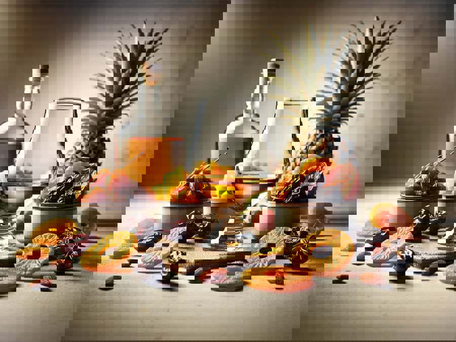 Sự kết hợp rượu whisky với trái cây sấy Sự kết hợp rượu whisky với trái cây sấy