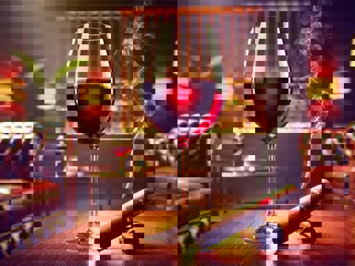 Nghệ thuật phối hợp rượu vang với xì gà