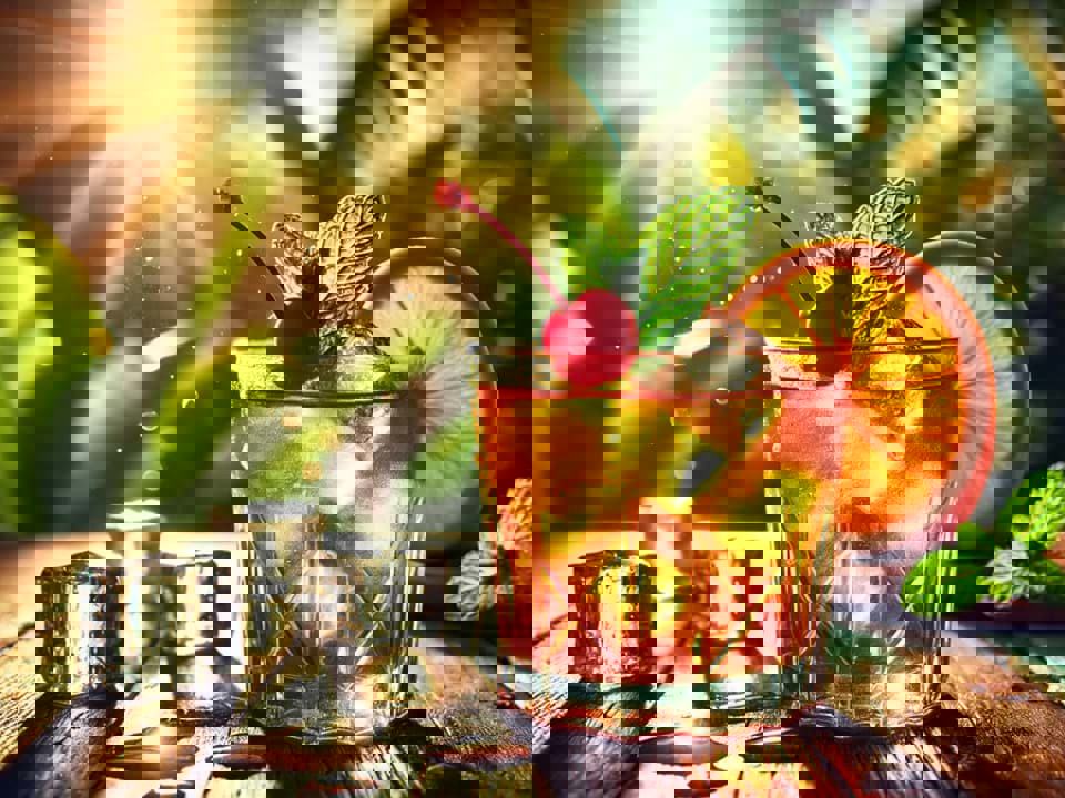 Ly Cocktail Bourbon hoàn hảo cho mùa hè 