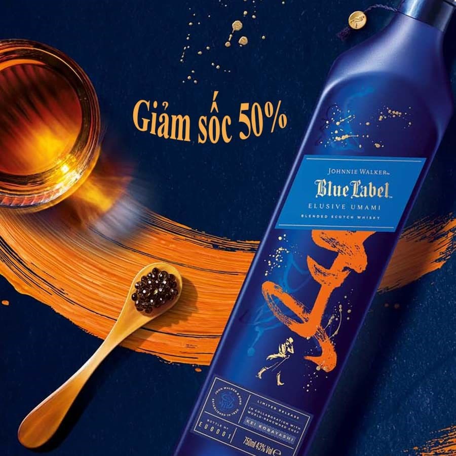 Johnnie Walker Blue Label Elusive Umami giam gia khuyen mai