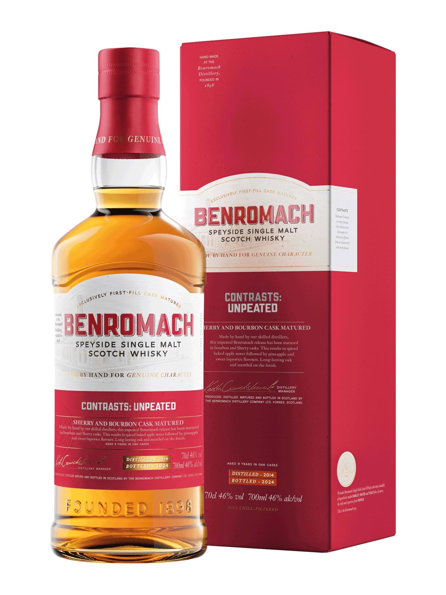 Benromach Contrasts: Unpeated 2014 - 2024 9 Year old
