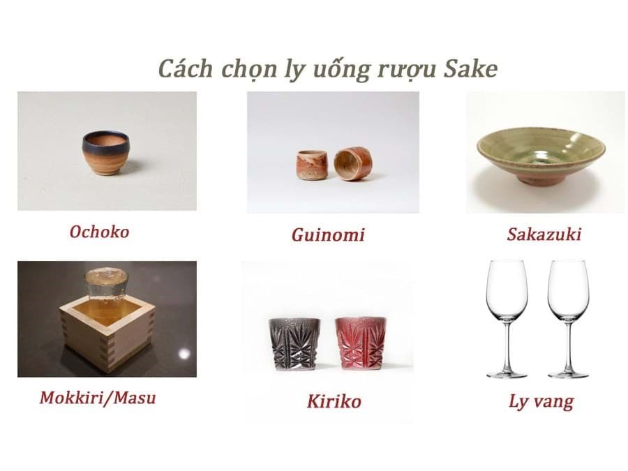 Cách chọn ly uống rượu Sake 