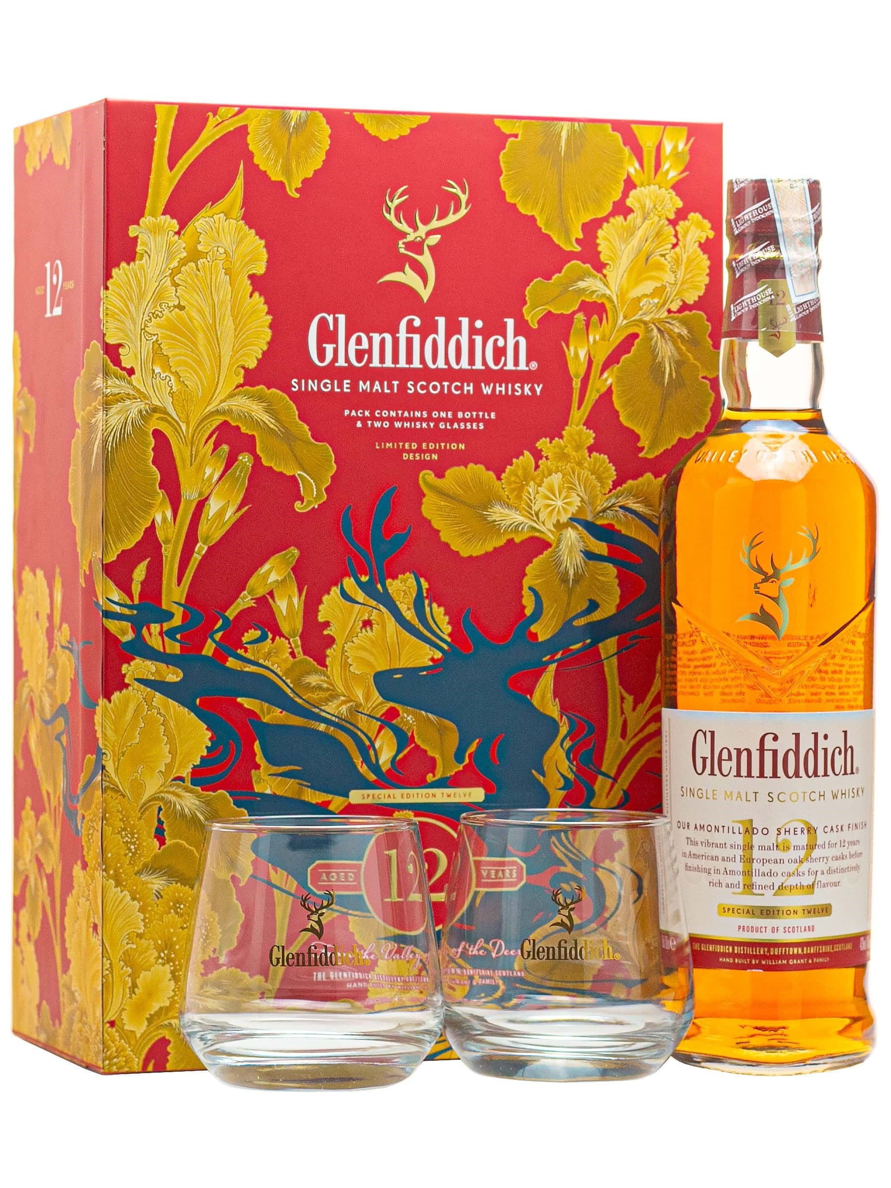 Glenfiddich 12 Year old Sherry Cask Finish Hộp quà rượu Tết 2026