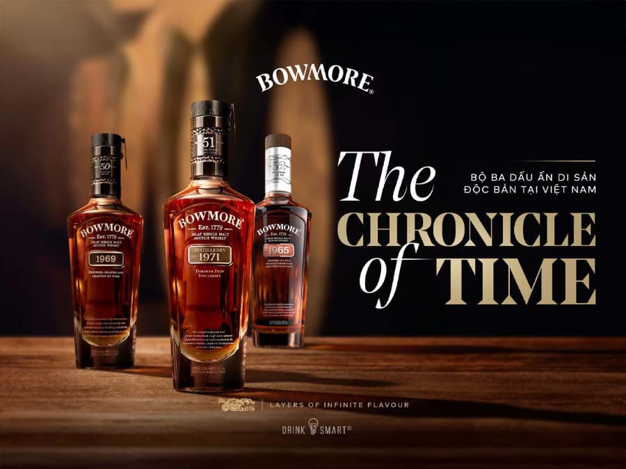 The Chronicle of Time – Bộ ba phiên bản huyền thoại của Bowmore The Chronicle of Time – Bộ ba phiên bản huyền thoại của Bowmore