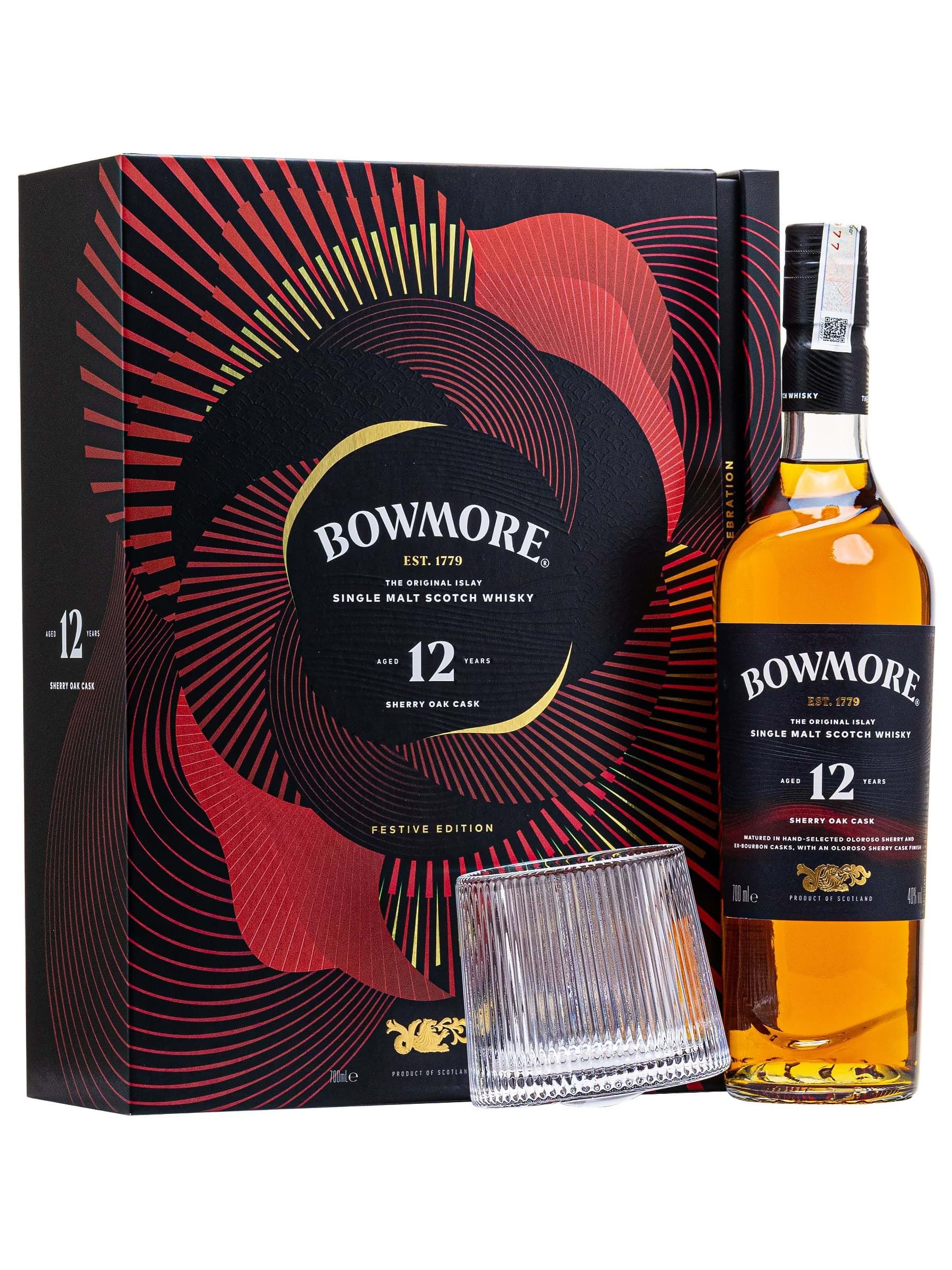 Bowmore 12 Sherry Oak hop qua Tet 2026 Binh Ngo