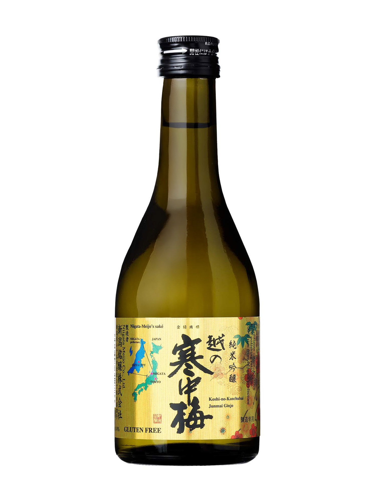 Sake Koshino Kanchubai Gold Label Junmai Ginjo 300ml 