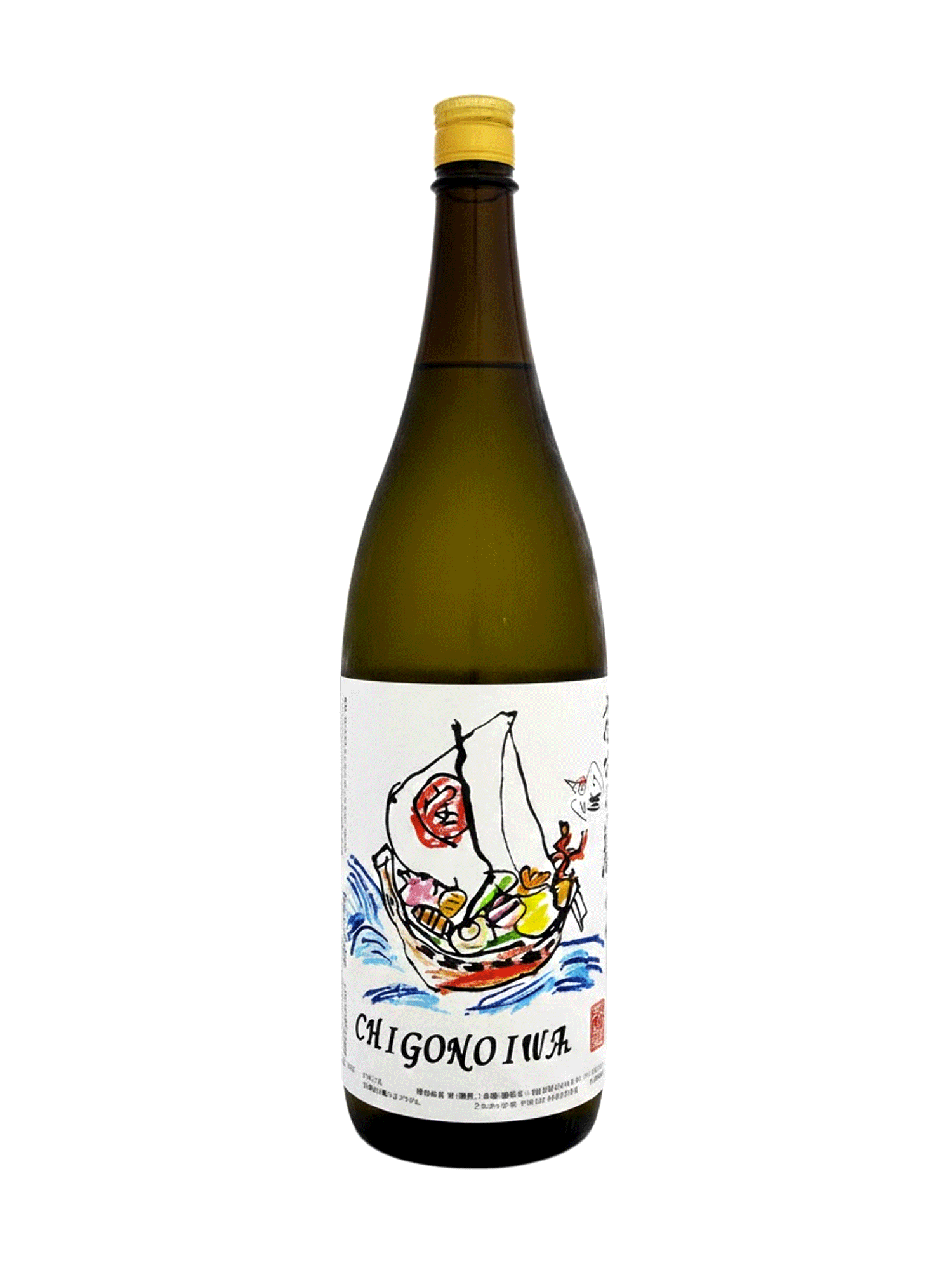 Sake Chigonoiwa Kasen Takarabune Label 1.8L