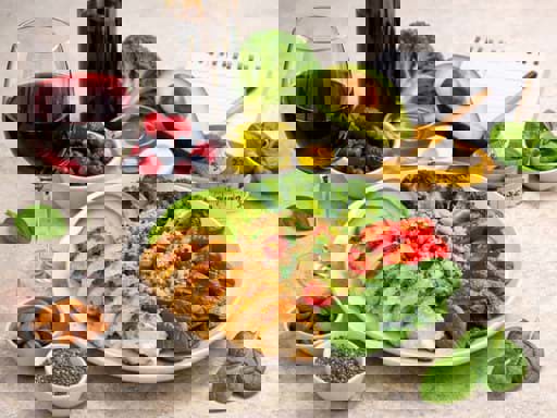 Rượu vang và chế độ ăn kiêng 