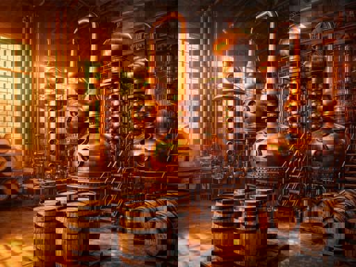 Quá trình chưng cất rượu whisky 