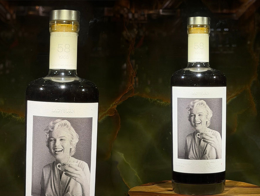 Nhãn chai Ladyburn Marilyn Monroe 58 năm